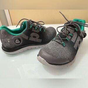 Reebok Gray and Teal Athletic Shoes